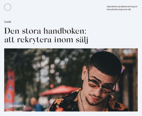 Den stora handboken: Att rekrytera inom sälj