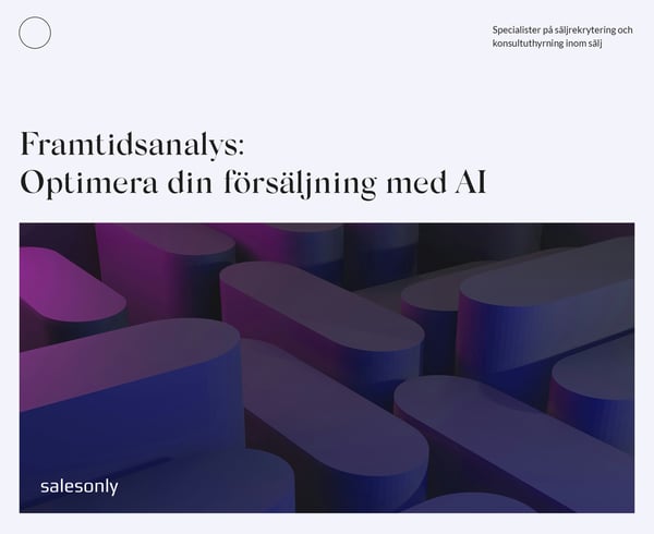 Framtidsanalys: Optimera din försäljning med AI 