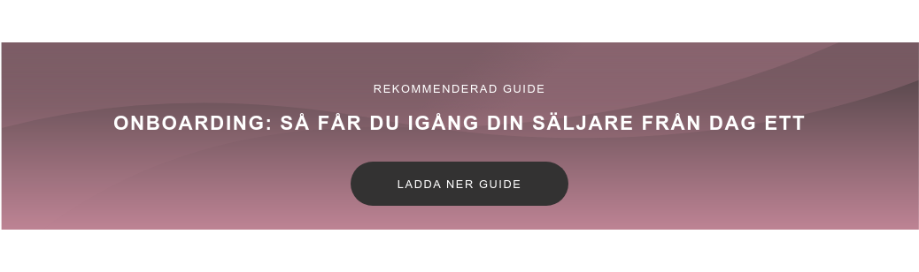 Rekommenderad guide  Onboarding: Så får du igång din säljare från dag ett Ladda ner guide